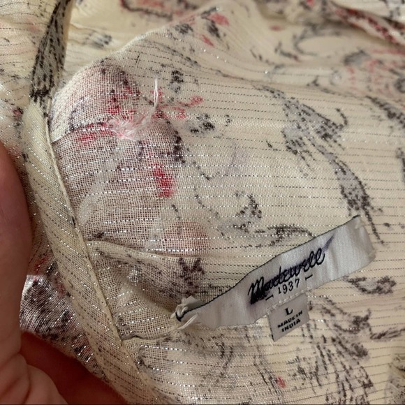 Madewell Shirred Popover in Turkish Garden Large - Picture 5 of 12